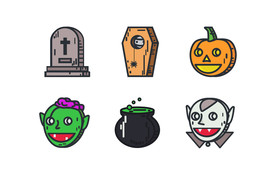 万圣节icon矢量图