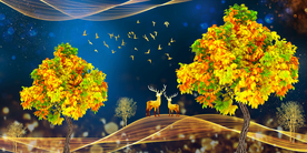 发财树麋鹿玄关