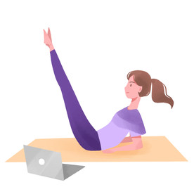 女子瑜伽动作设计图