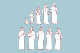 简约人物生活形象插画