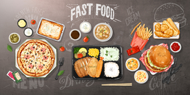 美食背景墙装饰画