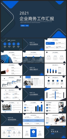 商务会议汇报项目介绍PPT