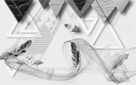 高清 几何无框画 TIF分层