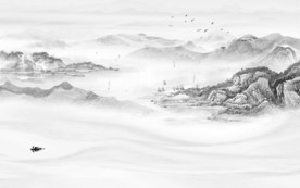 现代新山水高雅画 TIF分层