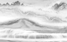 大理石新山水高档画 TIF分层