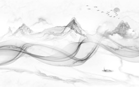 现代新山水高档画 TIF分层