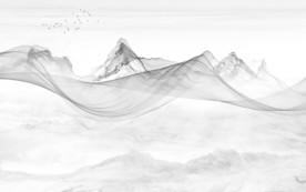 极简灰色新山水画 TIF分层