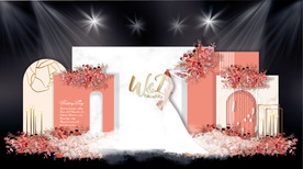 焦红珊瑚主题婚礼