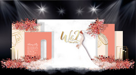 焦红珊瑚色婚礼