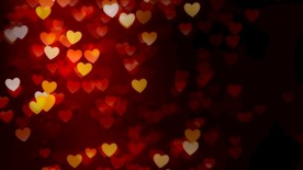 炫酷动感唯美浮动的红心动画