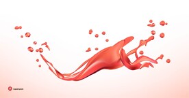 动感果汁 果汁喷溅