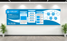 企业文化墙展板