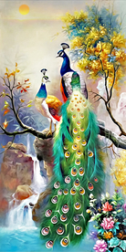 孔雀装饰画