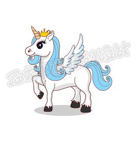 卡通神马独角兽2021