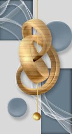 晶瓷抽象立体几何玄关装饰画