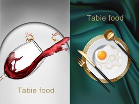 现代晶瓷酒杯餐饮餐厅装饰画