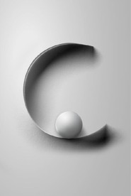 现代北欧风黑白立体几何装饰画