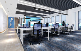 开放办公室效果图