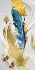 羽毛发财树玄关