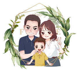 全家福插画