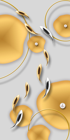 九鱼图玄关晶瓷画