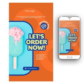 轻食主义餐饮海报