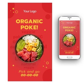 轻食主义餐饮海报