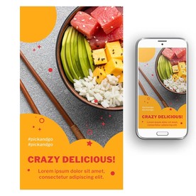 轻食主义餐饮海报