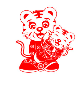 虎年剪纸窗花