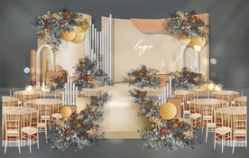 泰式香槟色婚礼舞台