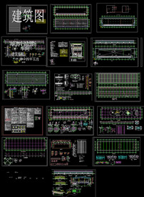 阳光板钢结构厂房全套施工图