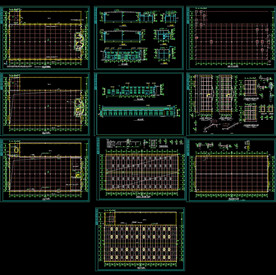 车间双T板布置平面图