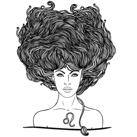 十二星座 手绘 插画 矢量图