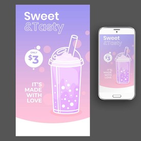 果汁奶茶饮品海报