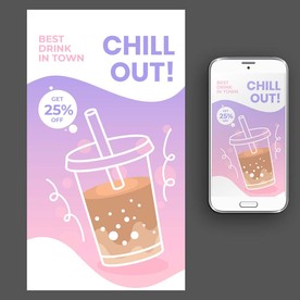 果汁奶茶饮品海报