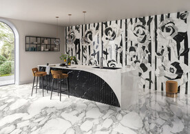 现代意式 瓷砖岩板效果图