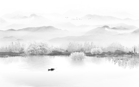 水墨山水画