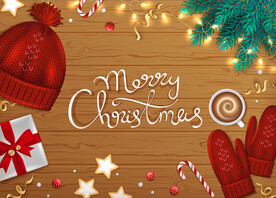 圣诞节元素插画设计