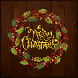 圣诞节元素插画设计