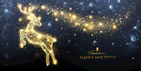 圣诞节元素插画设计