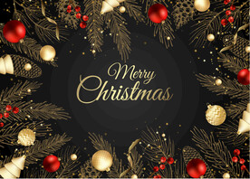 圣诞节元素插画设计