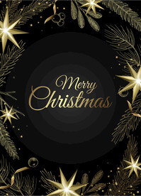 圣诞节元素插画设计