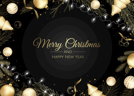 圣诞节元素插画设计