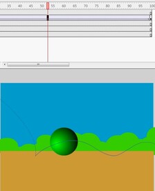 小球弹跳的小动画4秒