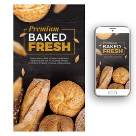 面包西点海报