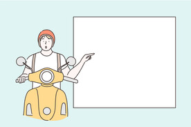 简约人物生活形象插画图片