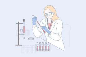 简约人物生活形象插画图片