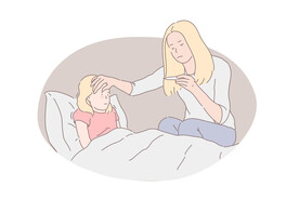 简约人物生活形象插画图片