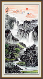 源远流长山水画