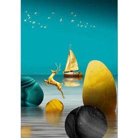 一帆风顺装饰画